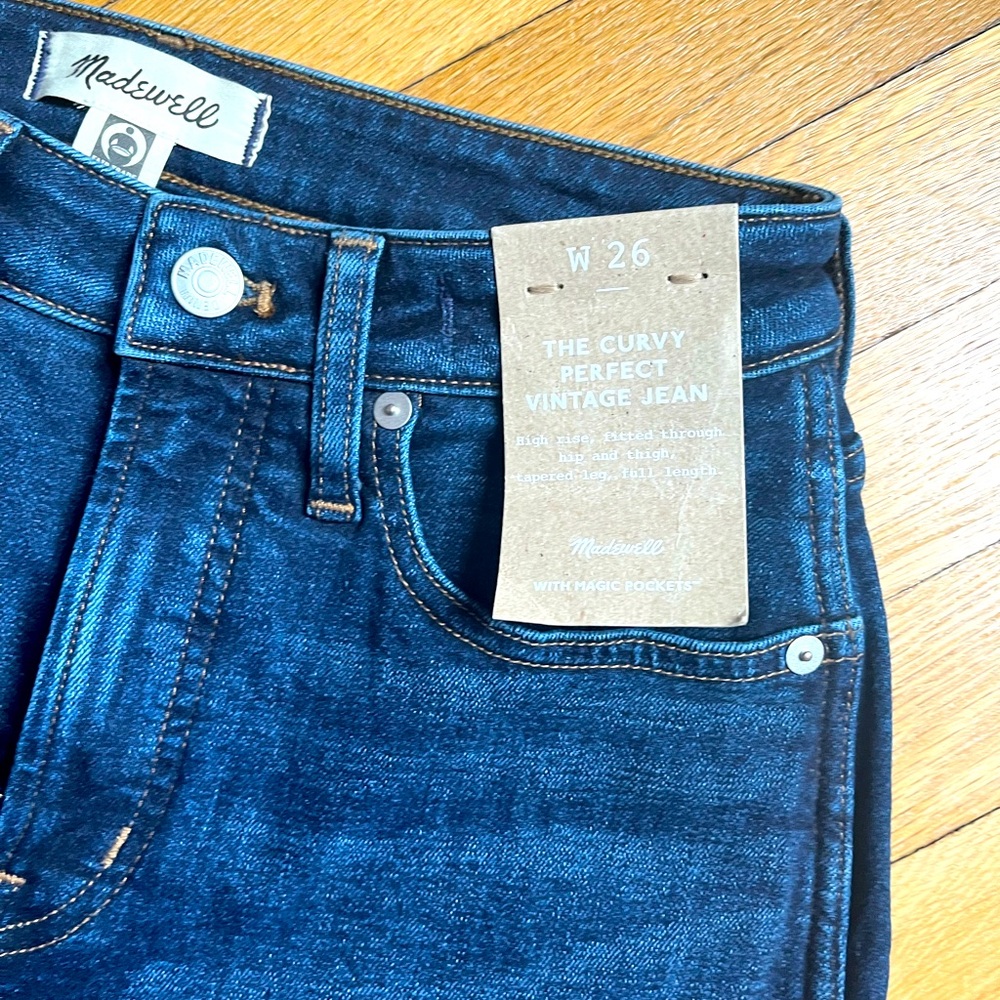 Madewell The Curvy Perfect Vintage Jeans Denim W26 Myers Wash